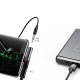 Аудіоадаптер перехідник BASEUS L41 Type-C Male to Type-C/AUX(3,5) Female Black CATL41-01 Чорний