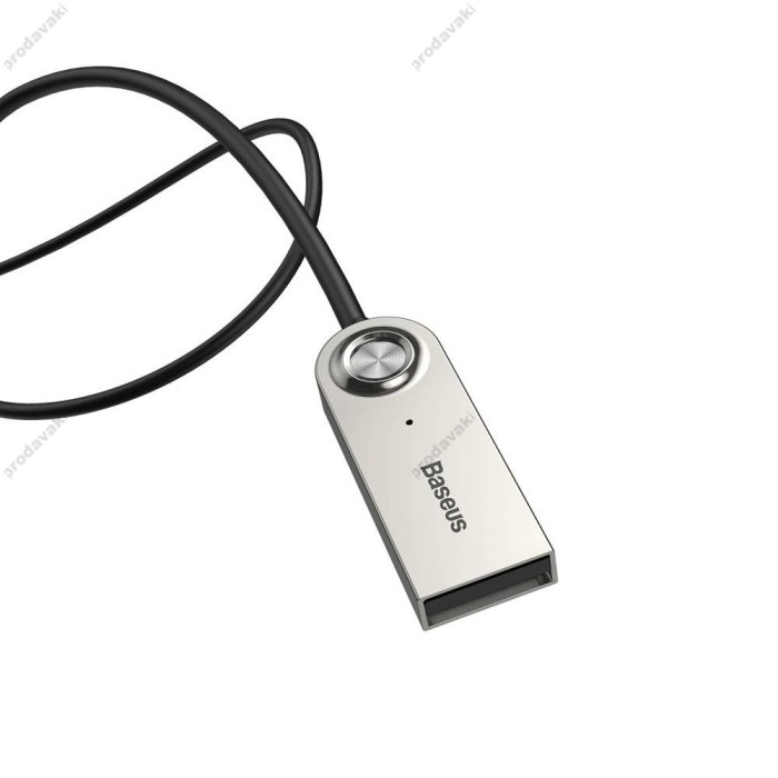 Автомобільний Bluetooth адаптер Baseus BA01 BT USB to AUX cable Black CABA01-01