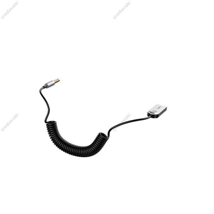 Автомобільний Bluetooth адаптер Baseus BA01 BT USB to AUX cable Black CABA01-01