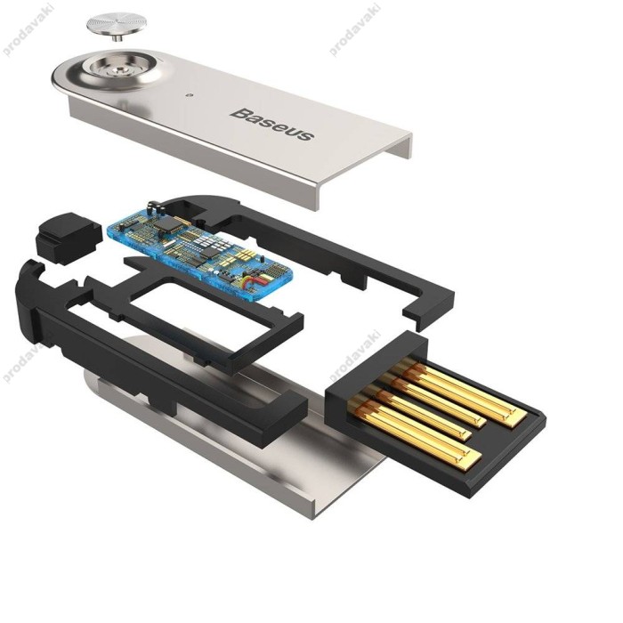 Автомобільний Bluetooth адаптер Baseus BA01 BT USB to AUX cable Black CABA01-01