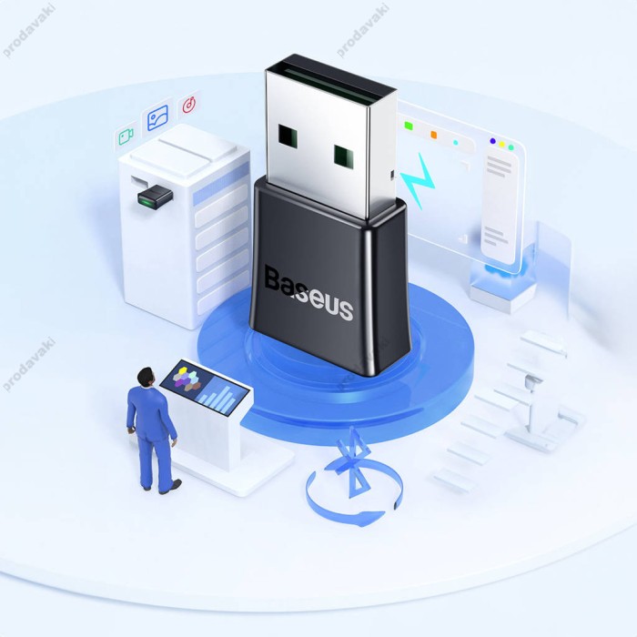 Бездротовий Bluetooth адаптер Baseus BA07 Wireless Adapter Black ZJBA010001
