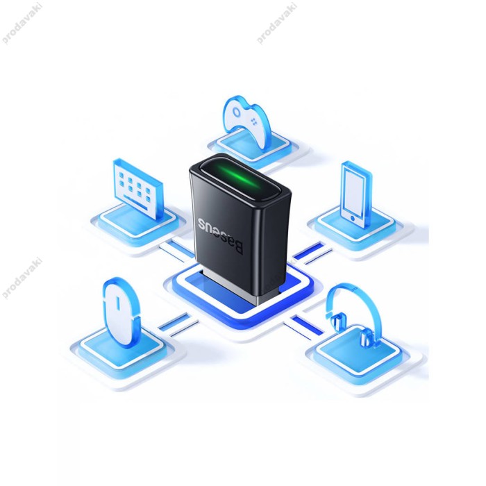 Бездротовий Bluetooth адаптер Baseus BA07 Wireless Adapter Black ZJBA010001