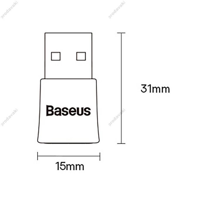 Бездротовий Bluetooth адаптер Baseus BA07 Wireless Adapter Black ZJBA010001