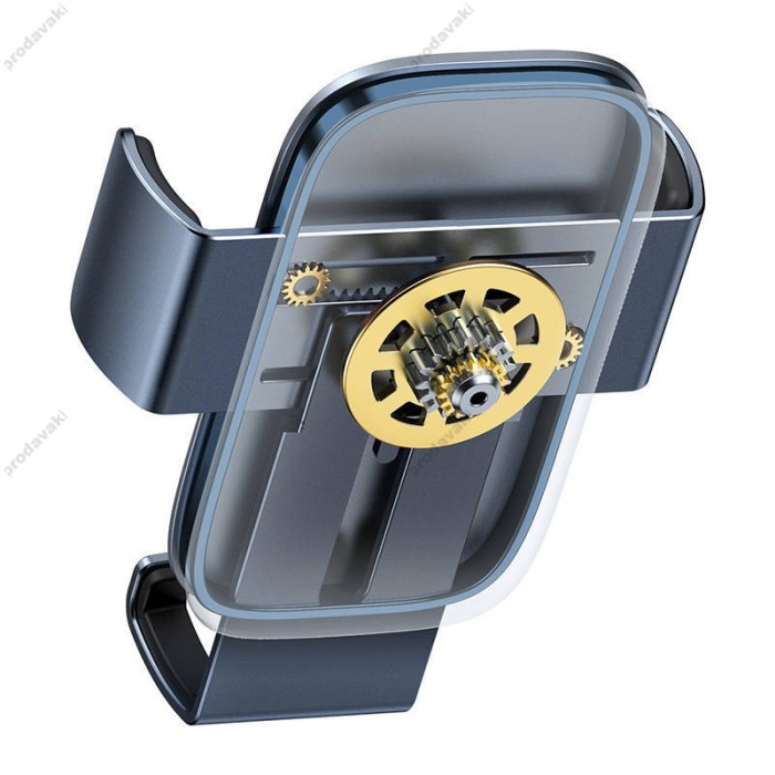 Автомобільний тримач Baseus Metal Age Ⅱ Gravity Car Mount (Air Outlet Version) Dark Grey SUJS000013