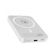 Повербанк портативний акумулятор Power bank XO PR212 MagSafe магнітний 15W 5000 mAh White