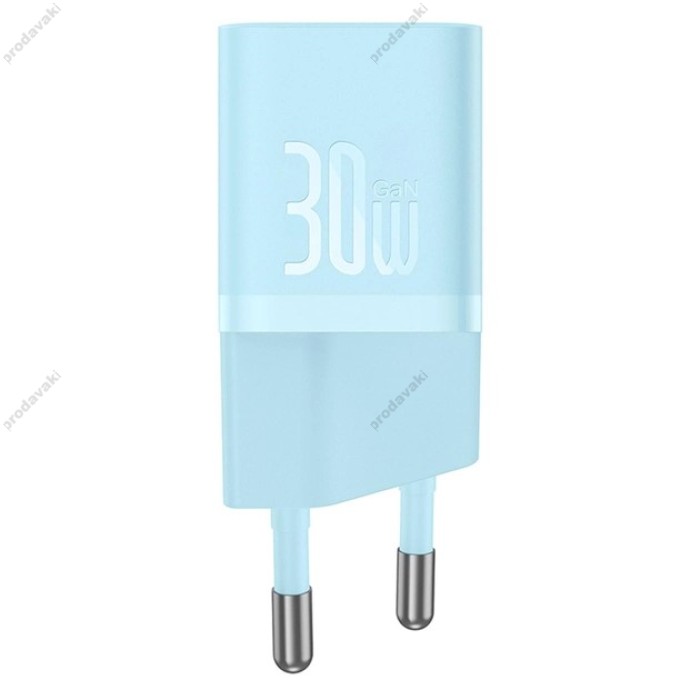 Мережевий зарядний пристрій Baseus GaN5 Fast Charger (mini) 30W Blue CCGN070603