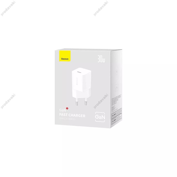 Мережевий зарядний пристрій Baseus GaN5 Fast Charger (mini) 30W White CCGN070502