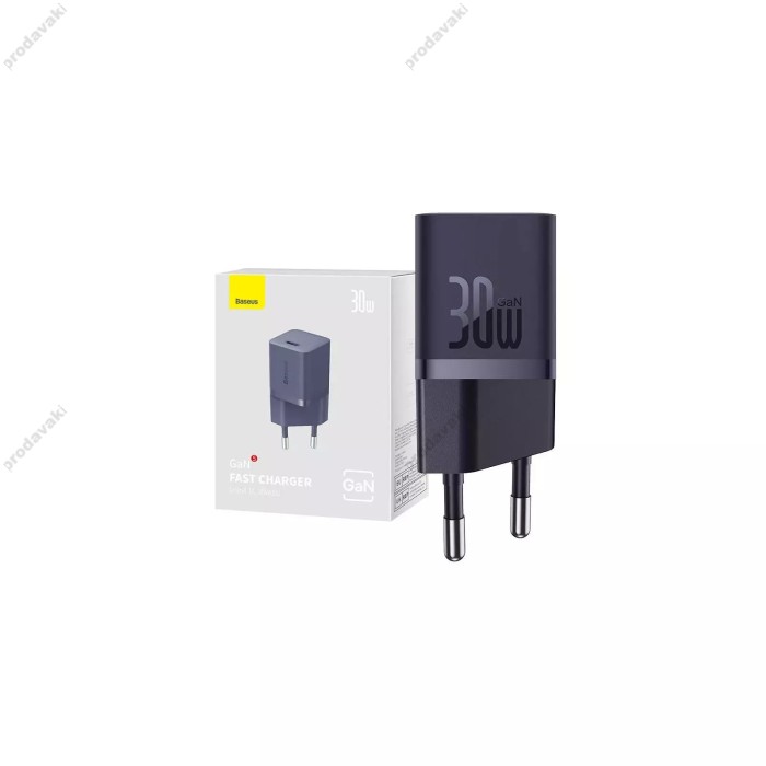 Мережевий зарядний пристрій Baseus GaN5 Fast Charger (mini) 30W Purple CCGN070705