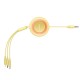 Кабель USB PD Baseus Bright Mirror 2 Series 3-in-1 USB to M+L+C 3.5A 1.1m Yellow CAMJ010011