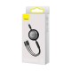 Кабель USB PD Baseus Bright Mirror 2 Series 3-in-1 USB to M+L+C 3.5A 1.1m Black CAMJ010001