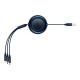 Кабель USB PD Baseus Bright Mirror 2 Series 3-in-1 USB to M+L+C 3.5A 1.1m Blue CAMJ010003