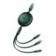 Кабель USB PD Baseus Bright Mirror 2 Series 3-in-1 USB to M+L+C 3.5A 1.1m Green CAMJ010006