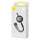 Кабель USB PD кабель Baseus Bright Mirror 2 Series Retractable 3-in-1 Type-C to M+L+C 100W 1.1m Black CAMJ010201