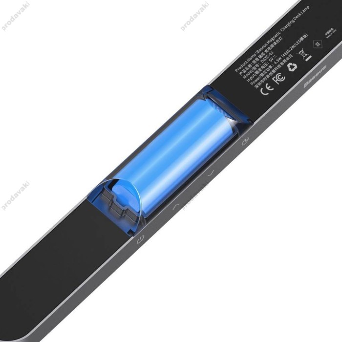 Світильник Baseus Magnetic Stepless Dimming Charging Desk Lamp Deep gray (DGXC-C0G)