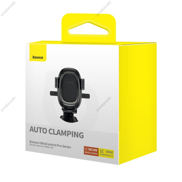 Автомобільний тримач Baseus UltraControl Pro Series Clamp-Type Car Holder Set Cluster Black C40351600113-00