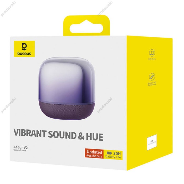 Портативна колонка Bluetooth Baseus AeQur V2 Wireless Speaker 5W Midnight Purple (A20056200521-00)