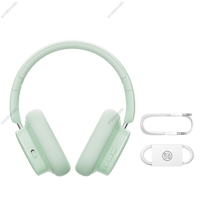 Бездротові Bluetooth навушники Baseus Bowie H1i Noise-Cancellation Wireless Headphones Natural Green A00050402633-00