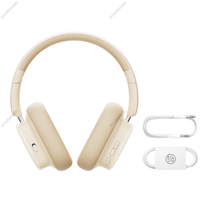 Бездротові Bluetooth навушники Baseus Bowie H1i Noise-Cancellation Wireless Headphones Stellar White A00050402223-00