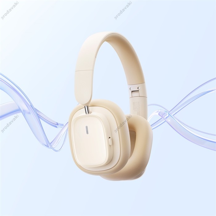 Бездротові Bluetooth навушники Baseus Bowie H1i Noise-Cancellation Wireless Headphones Stellar White A00050402223-00