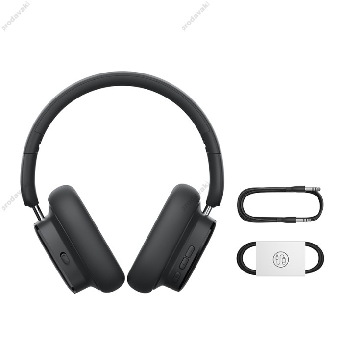 Бездротові Bluetooth навушники Baseus Bowie H1i Noise-Cancellation Wireless Headphones Cluster Black A00050402113-00