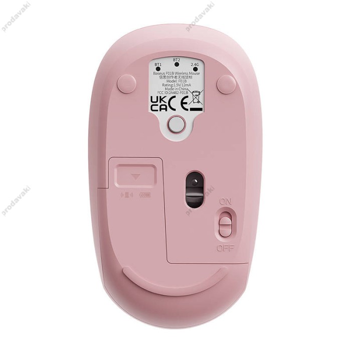Комп'ютерна мишка Baseus F01B Tri-Mode Wireless Mouse Baby Pink B01055503413-00
