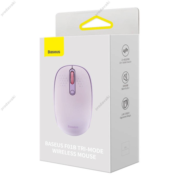 Комп'ютерна мишка Baseus F01B Tri-Mode Wireless Mouse Nebula Purple B01055503513-00