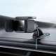 Автомобільний тримач із бездротовою зарядкою Baseus Steel Cannon pro Solar Electric Car Mount Black SUGP010001