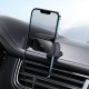 Автомобільний тримач із бездротовою зарядкою Baseus Steel Cannon pro Solar Electric Car Mount Black SUGP010001