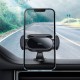 Автомобільний тримач із бездротовою зарядкою Baseus Steel Cannon pro Solar Electric Car Mount Black SUGP010001
