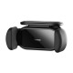 Автомобільний тримач із бездротовою зарядкою Baseus Steel Cannon pro Solar Electric Car Mount Black SUGP010001
