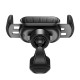 Автомобільний тримач із бездротовою зарядкою Baseus Steel Cannon pro Solar Electric Car Mount Black SUGP010001