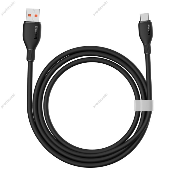 Кабель Baseus Pudding Series Fast Charging Cable USB to Type-C 100W 6A 1.2m Black P10355703111-00