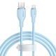 Кабель USB Baseus Pudding Series Fast Charging Cable USB to Lightning Iphone 2.4A 1.2m Blue P10355700311-00