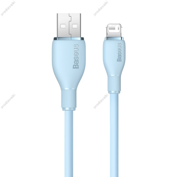 Кабель USB Baseus Pudding Series Fast Charging Cable USB to Lightning Iphone 2.4A 1.2m Blue P10355700311-00