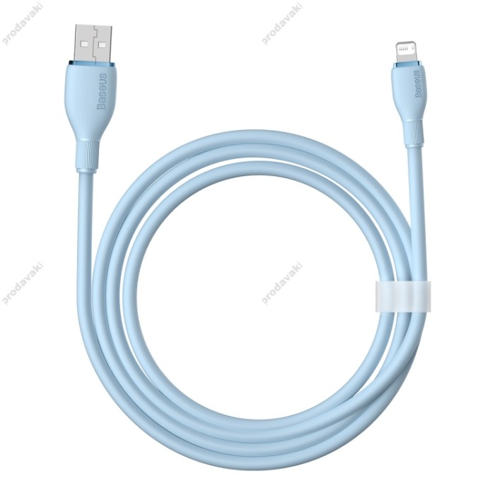 Кабель USB Baseus Pudding Series Fast Charging Cable USB to Lightning Iphone 2.4A 1.2m Blue P10355700311-00