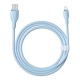 Кабель USB Baseus Pudding Series Fast Charging Cable USB to Lightning Iphone 2.4A 1.2m Blue P10355700311-00