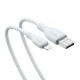 Кабель USB Baseus Pudding Series Fast Charging Cable USB to Lightning Iphone 2.4A 2m White P10355700221-01