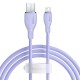 Кабель USB Baseus Pudding Series Fast Charging Cable USB to Lightning Iphone 2.4A 1.2m Purple P10355700511-00