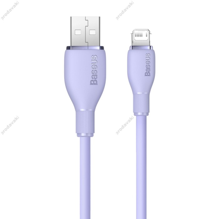 Кабель USB Baseus Pudding Series Fast Charging Cable USB to Lightning Iphone 2.4A 1.2m Purple P10355700511-00