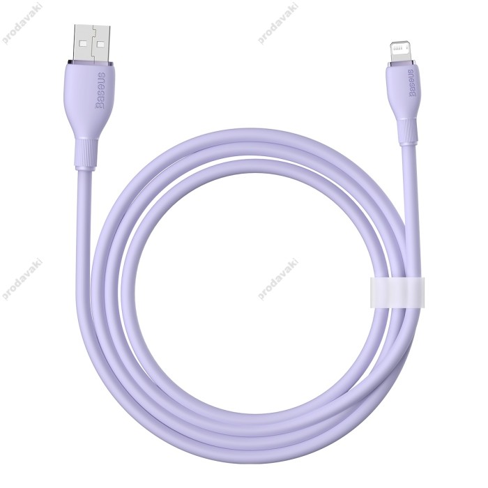 Кабель USB Baseus Pudding Series Fast Charging Cable USB to Lightning Iphone 2.4A 1.2m Purple P10355700511-00