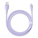 Кабель USB Baseus Pudding Series Fast Charging Cable USB to Lightning Iphone 2.4A 1.2m Purple P10355700511-00