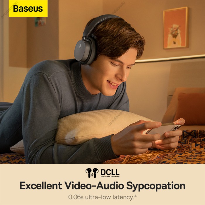 Бездротові Bluetooth навушники BASEUS Bowie D05 Wireless Headphones Black A00024601113-00