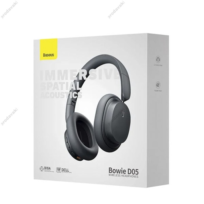 Бездротові Bluetooth навушники BASEUS Bowie D05 Wireless Headphones Grey NGTD020213
