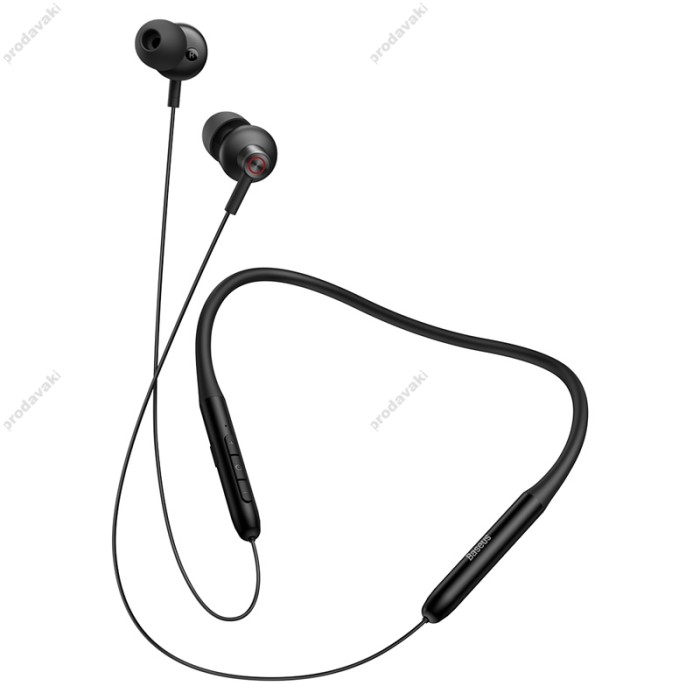 Бездротові Bluetooth навушники Baseus Bowie P1x In-ear Neckband Wireless Earphones BT 5.3 Black NGPB010001