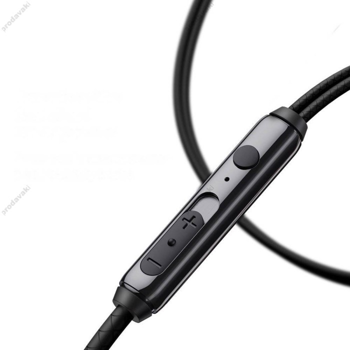 Дротові навушники Baseus H19 Encok Wired Earphone 3.5mm Black NGH19-01