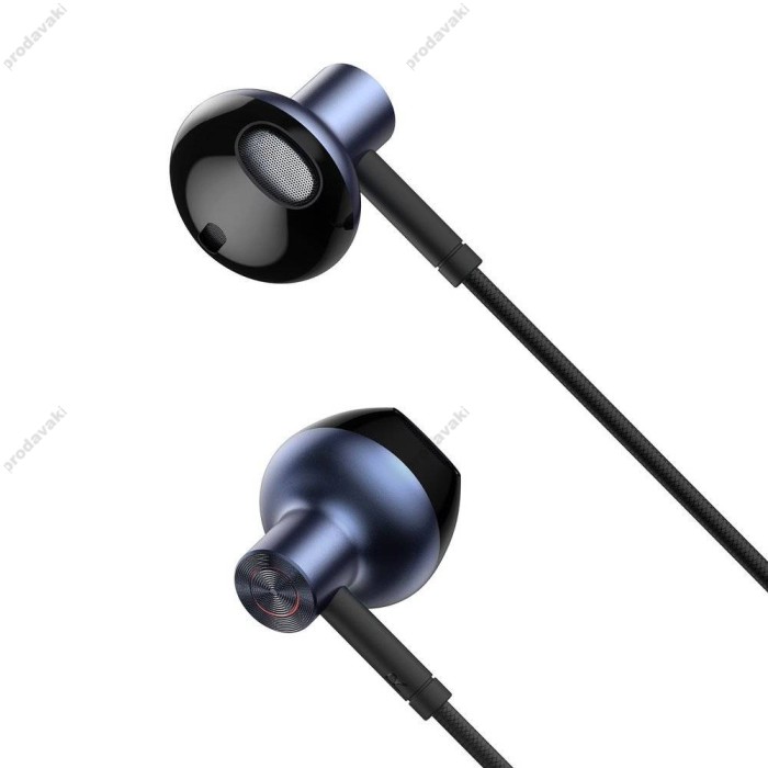 Дротові навушники Baseus H19 Encok Wired Earphone 3.5mm Black NGH19-01