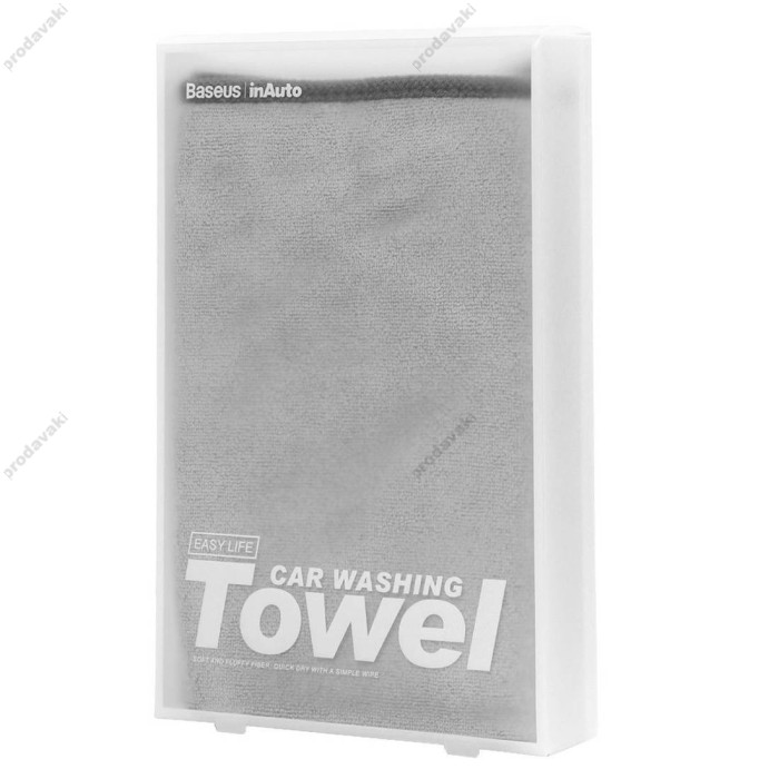 Рушник для авто мікрофібра Baseus Easy life car washing towel 40x40см 2шт Grey CRXCMJ-0G