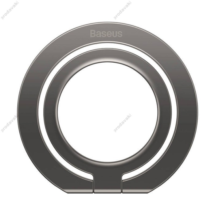 Кільце c MagSafe Foldable Metal Ring Stand Baseus Halo Series Single-ring (SUCH000013) Grey