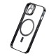 Чохол Baseus Glitter Series Magnetic Case + Скло для Apple iPhone 14 Plus (ARMC010201) Black