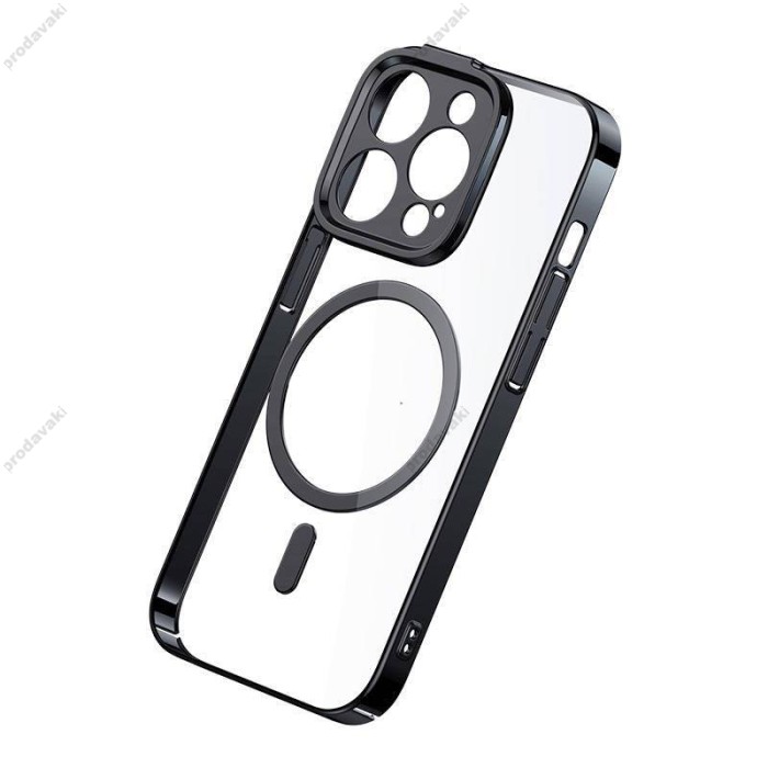 Чохол Baseus Glitter Series Magnetic Case + Скло для Apple iPhone 14 Pro (ARMC010101) Black